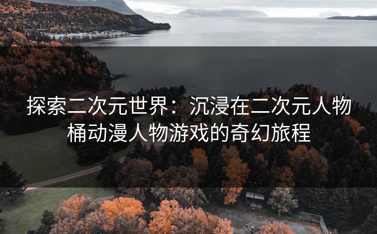 探索二次元世界：沉浸在二次元人物桶动漫人物游戏的奇幻旅程